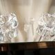 Duo of daum crystal salters in their original box