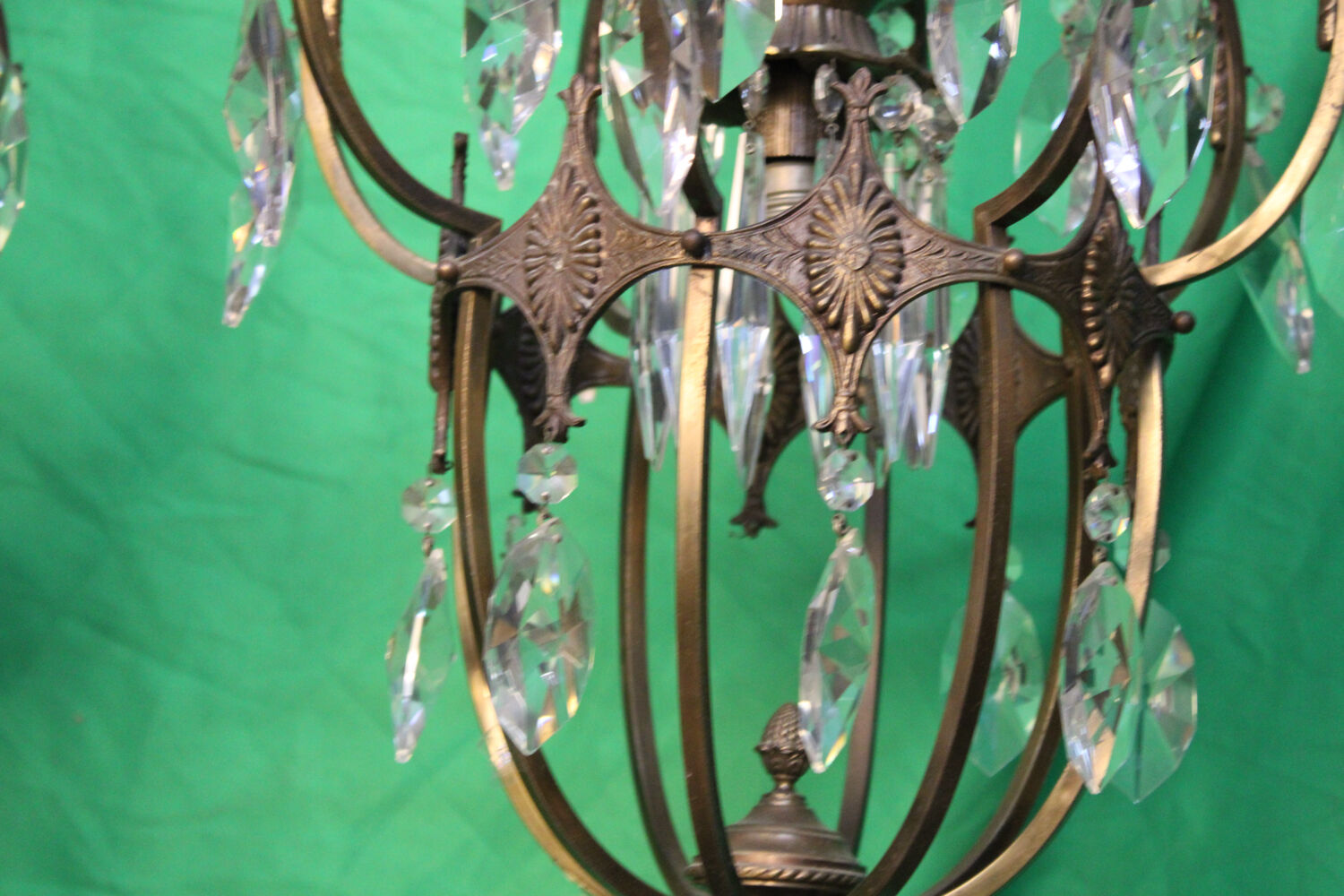 Par of Gilt bronze Chandelier C.1900 Italy