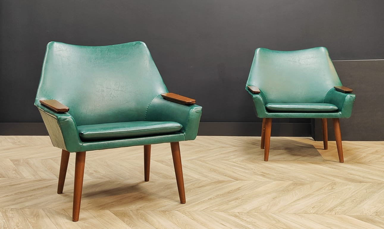 Two mid century armchairs 60