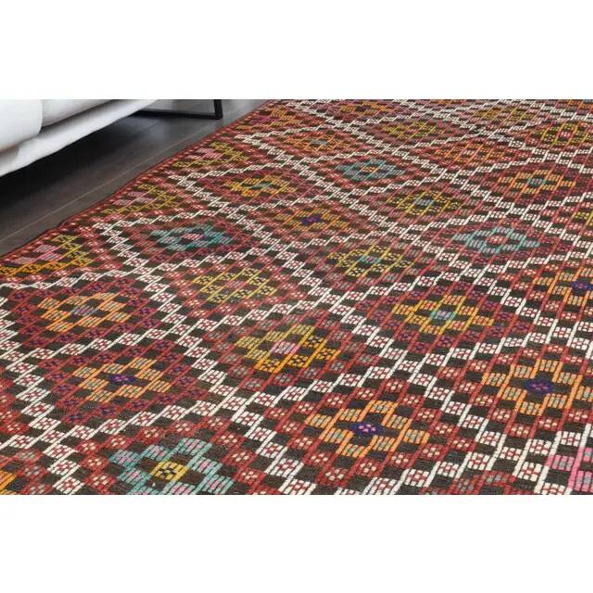 Vintage Turkish Oushak Handmade Wool Cotton Orange Area Rug 172x320