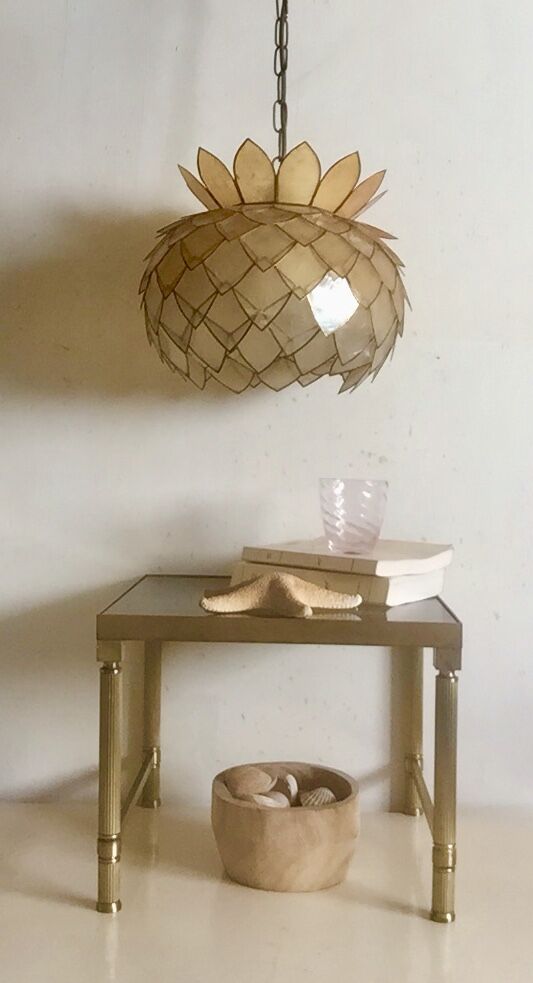 Capiz's mother-of-pearl and brass