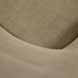 Vintage Mid-Century Scandinavian Modern 2-Seater Brown Fabric Sofa Grace by Ikea, 1961