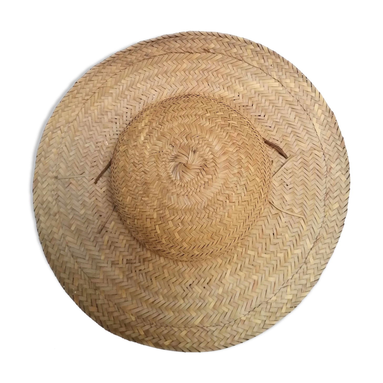 Hat natural braided fibers