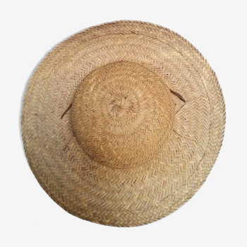 Chapeau fibres naturelles tressées