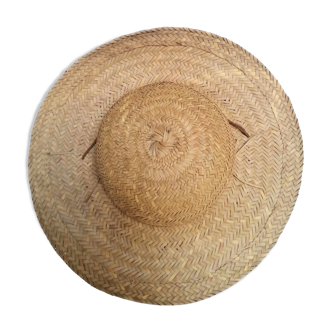 Hat natural braided fibers