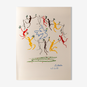 Pablo Picasso : Ronde de la jeunesse, Lithographie signée