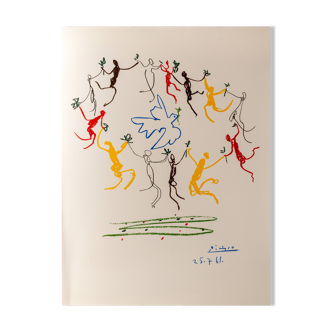 Pablo Picasso: Round of Youth, signed lithograph