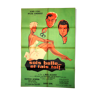 Original movie poster "Be Beautiful and Shut Up"1958 Cowl,Demongeot, Delon,Hanin