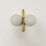 Set of 2 brass Sputnik sconces by Kaiser Leuchten