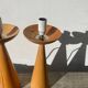 Pair of Scandinavian wooden lamps, 1980s