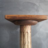Old wooden column