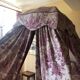 Bed in Polish canopy canvas of Jouy Louis XVI style