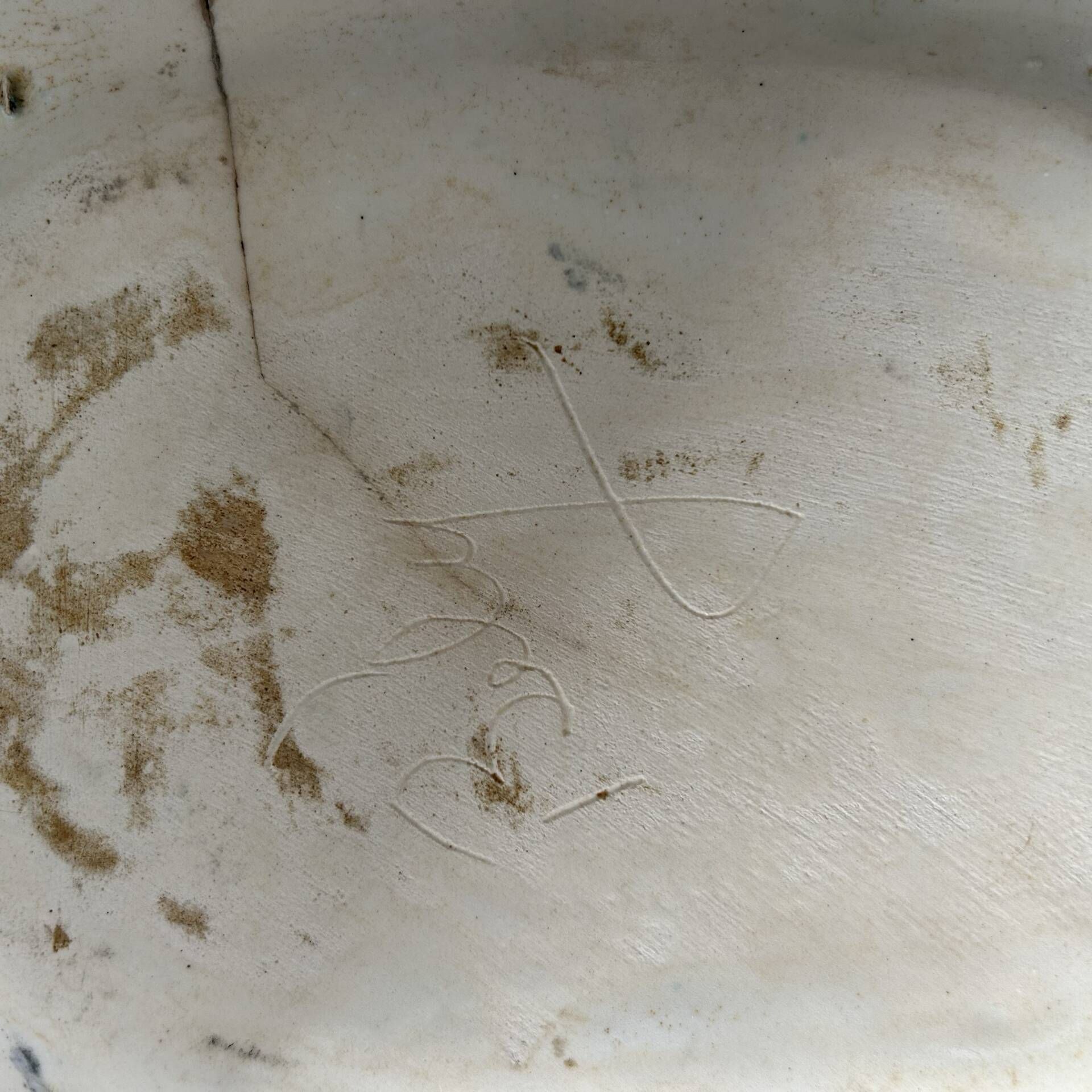 Decorative fish plate signed