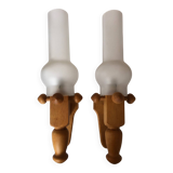 Pair of Wall Lights by Guillerme and Chambron for Your Home