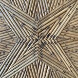 Round rattan coffee table