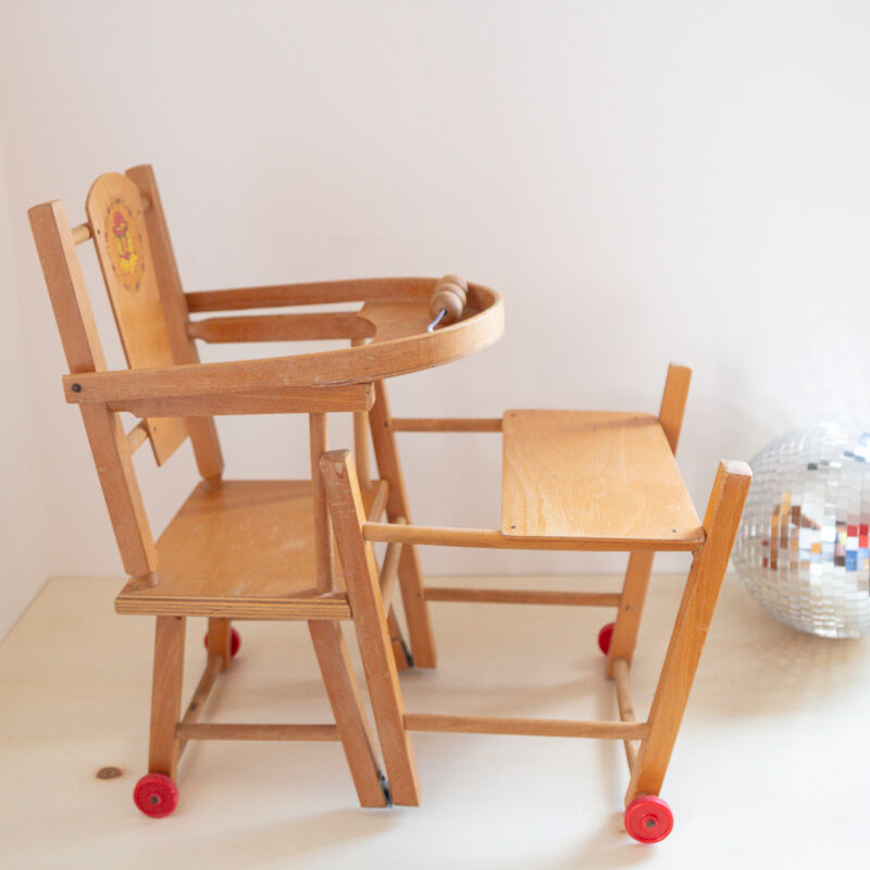 Vintage doll high chair