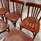 Suite de 6 chaises de Bistrot vintage années 1950