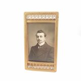 Victorian brass photo frame