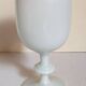 Vintage white opaline vase-cup 16.5 cm