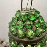 Small Green Crystal Light Pendant 1960’s