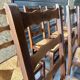 8 oak chairs with straw seats