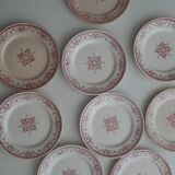 Set of 9 flat Plates