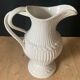 Gien earthenware white pitcher