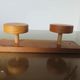 Scandinavian wall coat rack, in 70s pine