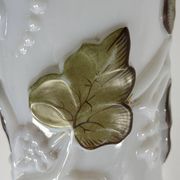 Baccarat Opaline Vase XXL Grape Decoration 1860 19th Century France