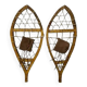 Pair of wooden snowshoes
