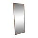 Scandinavian rectangular teak wall mirror - 45x122cm