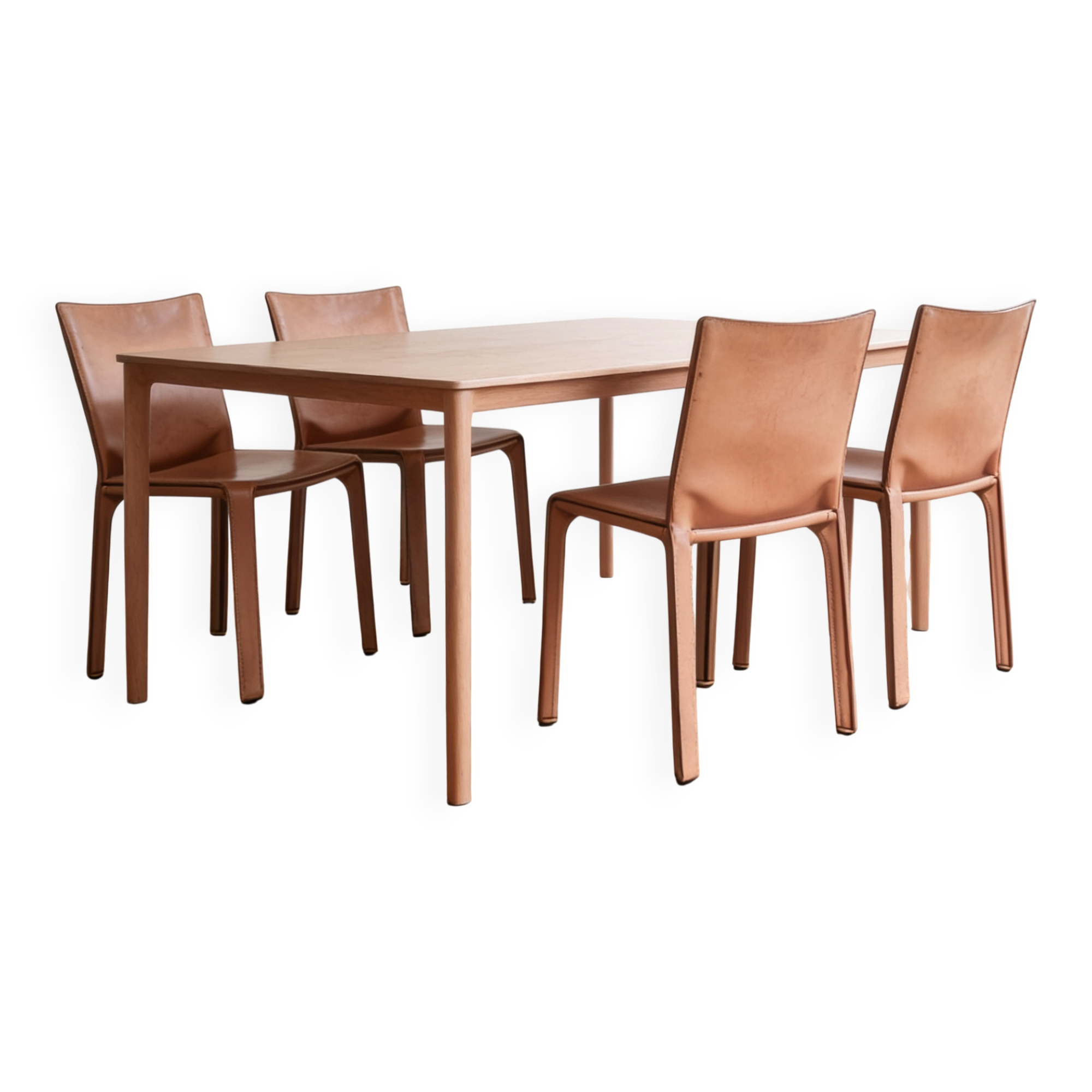 Suite de 4 chaises CAB412 Mario Bellini