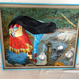 Ethnic painting signed Herrerias from 2005