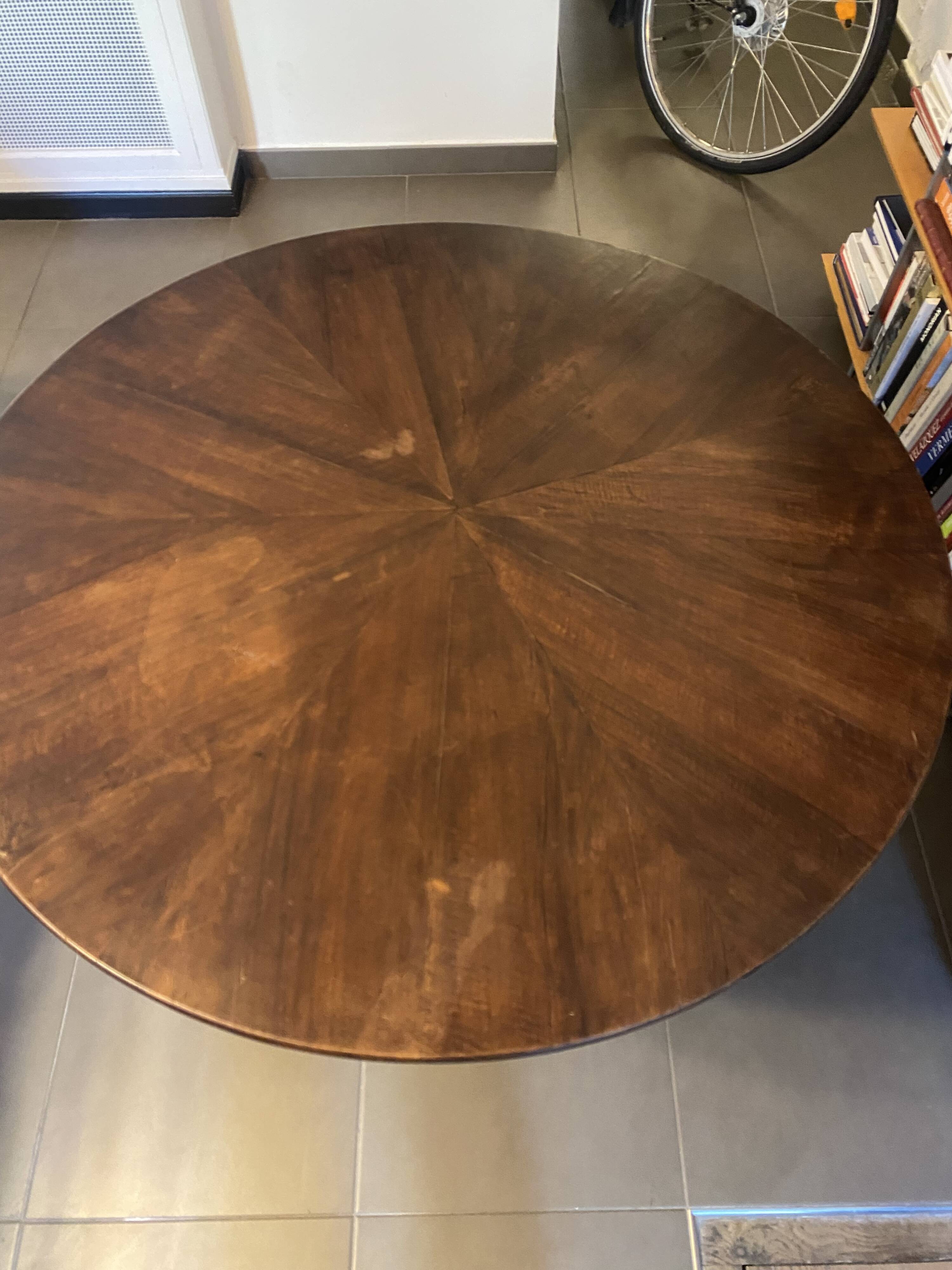 Wooden folding table