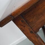 Large Antique 18th Century French Rustic Farmhouse Dining Table Walnut & Oak