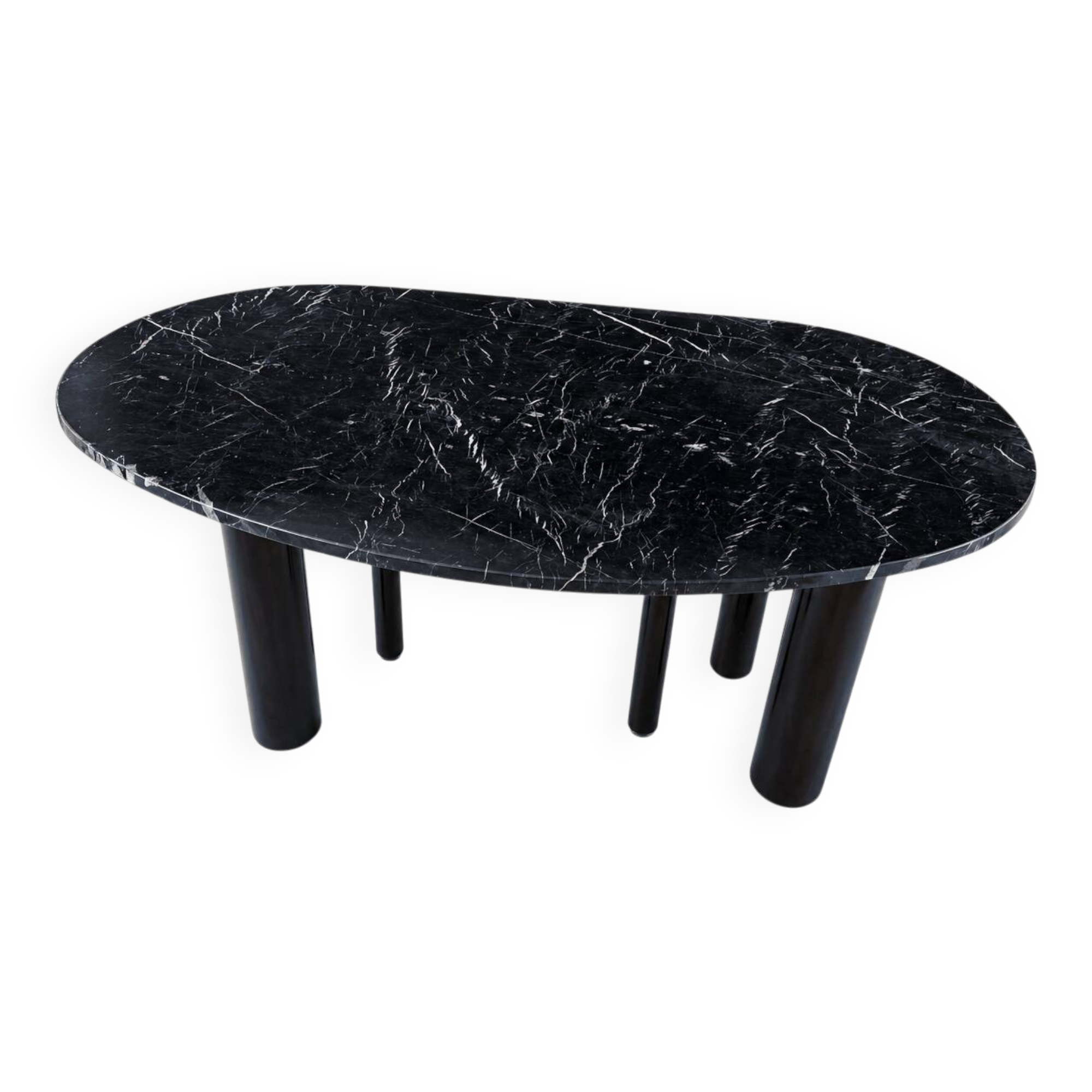 Vintage design marble desk / dining table, 1980s.