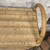 Vintage rattan shelf