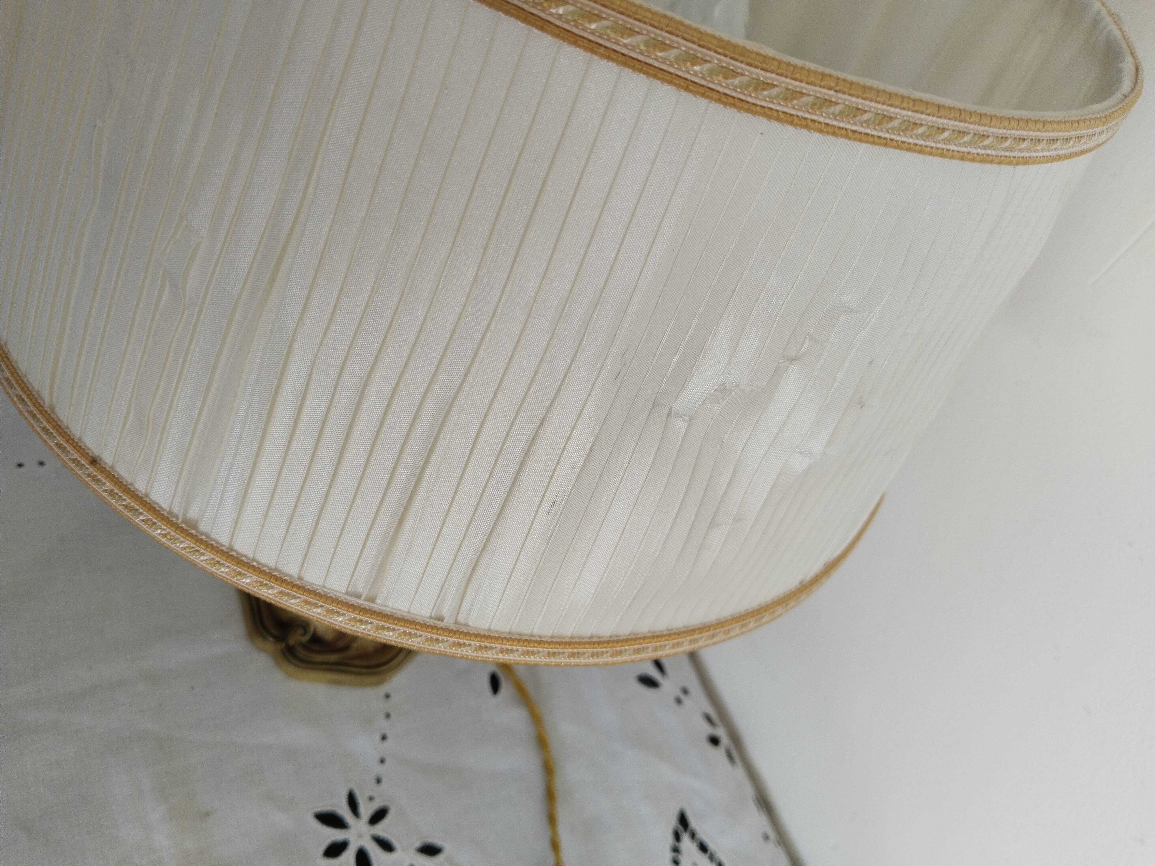 Bouillotte lamp in gilded brass, Empire style, 3 lights