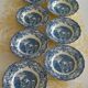 Eight English hollow plates Johnson Bros "Mill Stream"