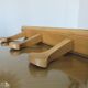 “stella” wall coat rack in solid beech from the 70s