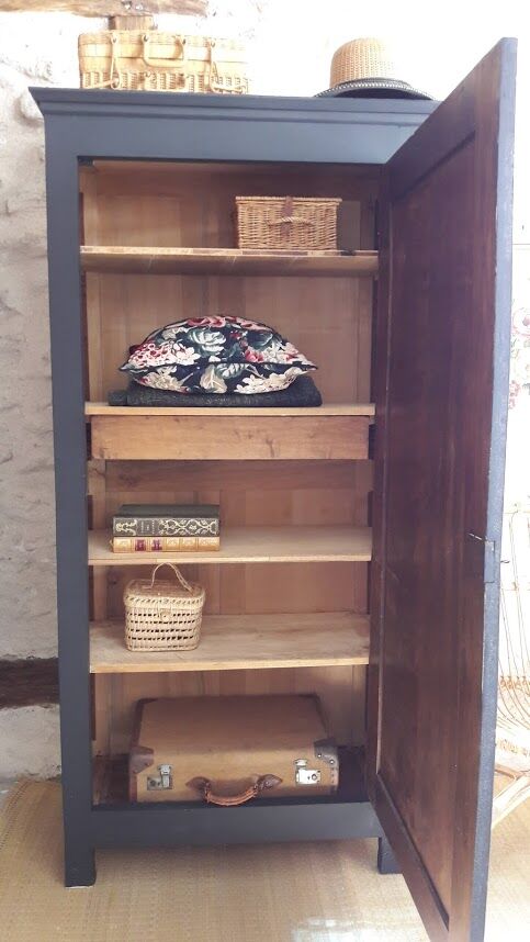 Matte black Paris wardrobe