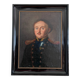 Antique original oil painting of an officer, large gentleman portrait painting