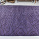 7x9 modern vintage purple  hemp area rug,