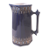 Old Cobalt Blue Earthenware Jug with Enamel Decoration