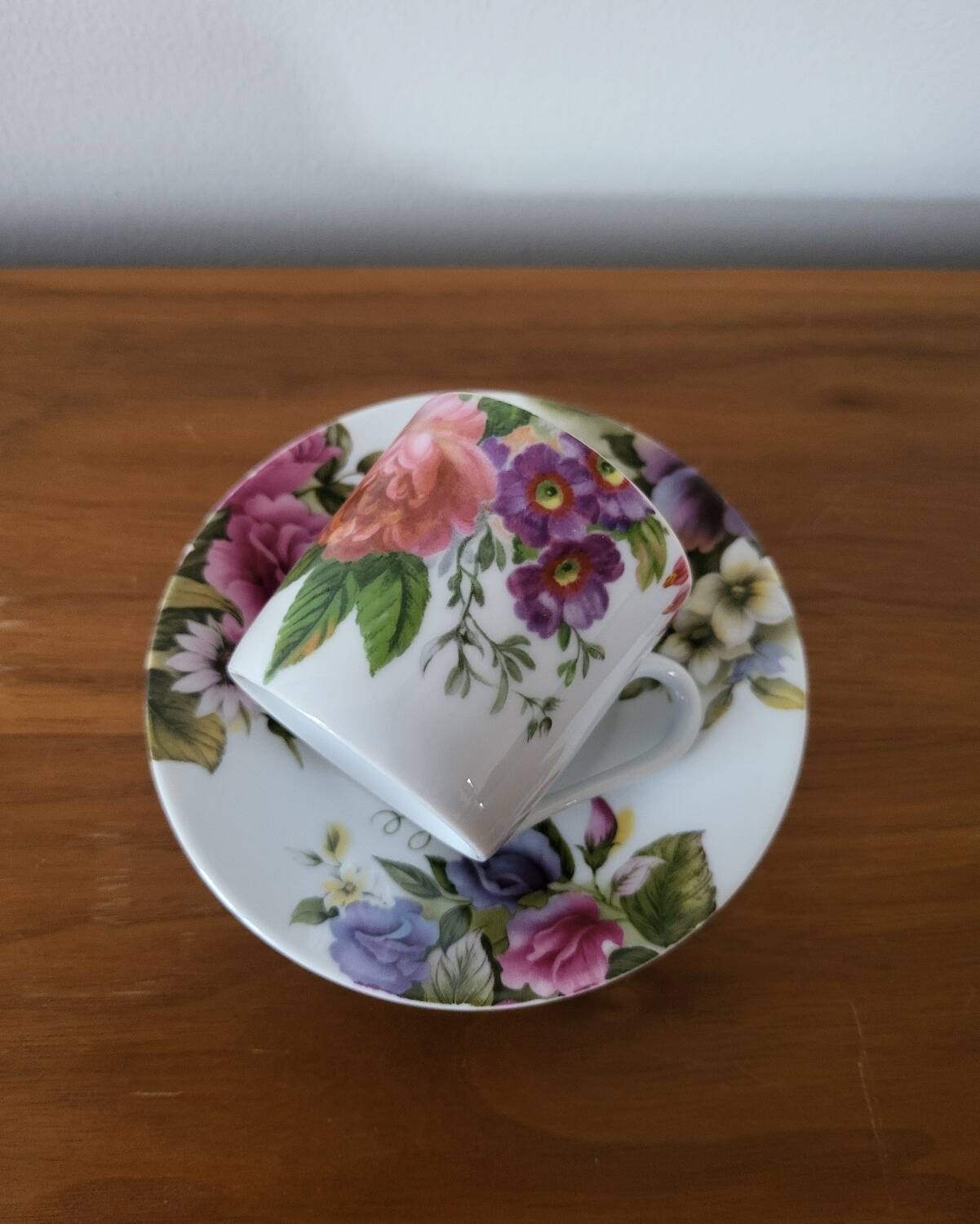 Porcelain Coffee Cup Bill Goldsmith Limoges "Victoria"