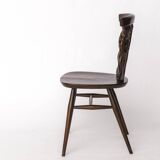 Vintage Ercol Chair Model 375 – England 1960s – Elm Wood – Original Label