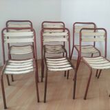 Set of 8 garden chairs