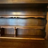 Rustic two-body buffet in oak from the 1960s.