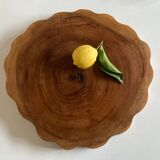 Massive elm log tray Japan 1970