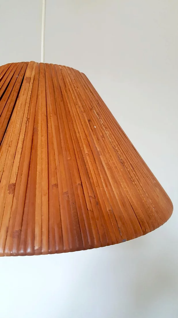 Vintage hanging in wooden slat